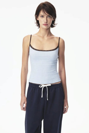 Color-Blocking Lace Tank Top