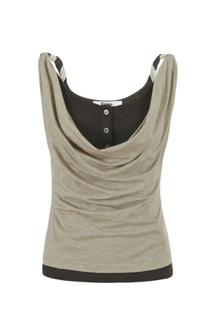 Color-Blocking Sleeveless Top