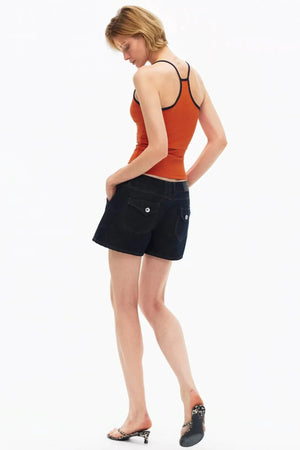 Color-Contrasting Slim-Fit Vest