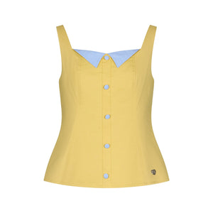 Colorblock Plaid Tank Top