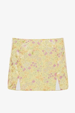 Colorful Floral Sequin Skirt