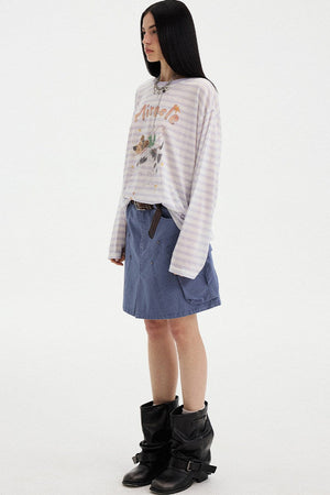 Colorful Striped Long Sleeve T-Shirt