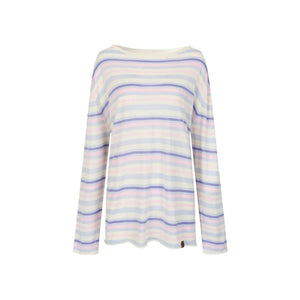 Colorful Striped Wool Acetate T-Shirt Set-Up