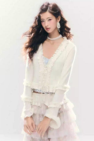 Comfort Embracing Knitted Cardigan Top