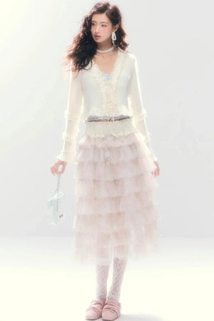Comfort Embracing Knitted Cardigan Top