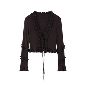 Comfort Embracing Knitted Cardigan Top