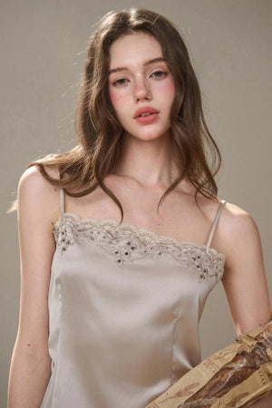 Comfortable Embroidery Top & Skirt Set-Up