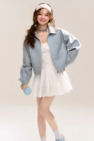 Confession of Clouds Patchwork Slip Dress