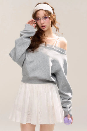 Confession of Clouds Patchwork Slip Dress