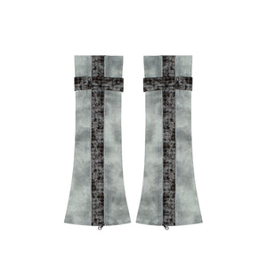 Contrast Knit Low Waist Pants