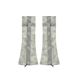 Contrast Knit Low Waist Pants