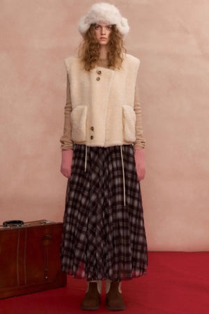 Contrasting Color Layered Sweater
