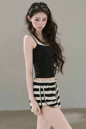Contrasting Mesh Camisole Top