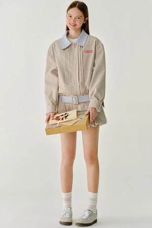 Contrasting Short Jacket
