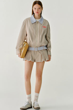 Contrasting Short Jacket