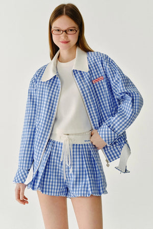 Contrasting Short Jacket