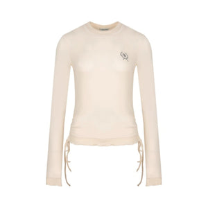 Contrasting Slim Long-Sleeved Top