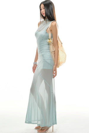Cool Mesh Long Skirt Dress