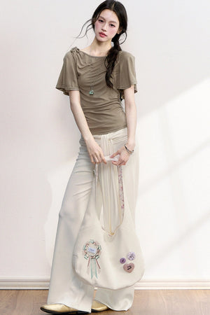 Cool Sensation Flutter Sleeve Top