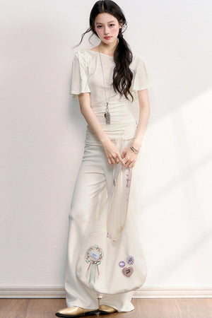Cool Sensation Flutter Sleeve Top