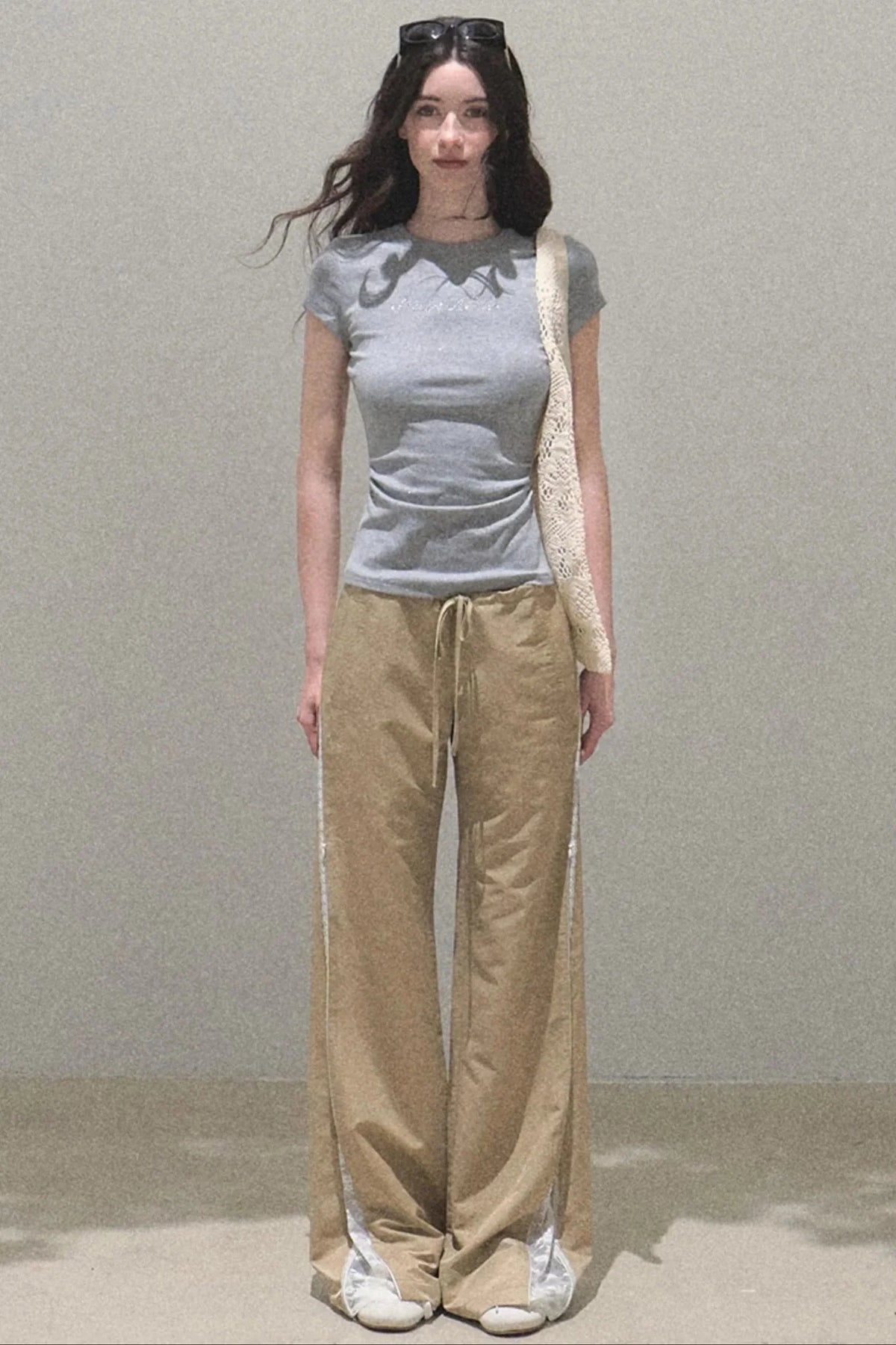 Copper Lace Wide Leg Pants