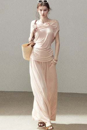 Coral Sea French Lazy Top and Skirt Set-Up
