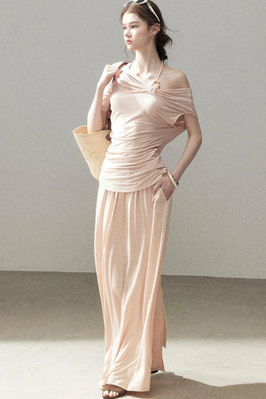 Coral Sea French Lazy Top and Skirt Set-Up