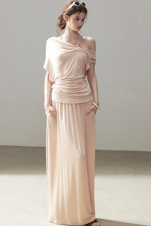 Coral Sea French Lazy Top and Skirt Set-Up