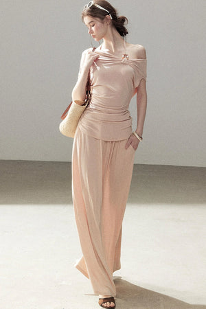 Coral Sea French Lazy Top and Skirt Set-Up