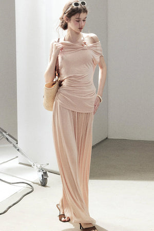 Coral Sea French Lazy Top and Skirt Set-Up