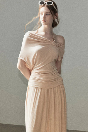 Coral Sea French Lazy Top and Skirt Set-Up