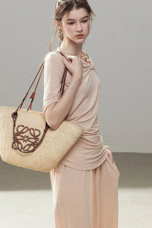 Coral Sea French Lazy Top and Skirt Set-Up
