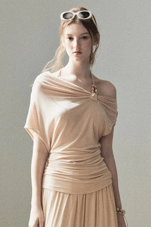 Coral Sea French Lazy Top and Skirt Set-Up