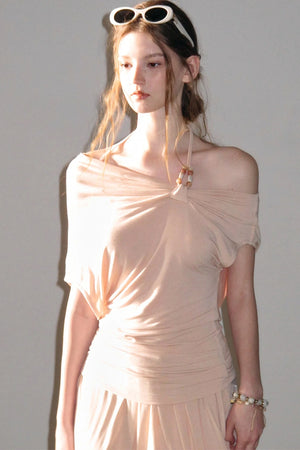 Coral Sea French Lazy Top and Skirt Set-Up