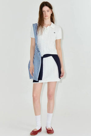 Cotton Knit Polo Set-Up