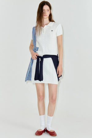 Cotton Knit Polo Set-Up