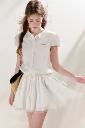 Cotton Lace Patchwork Dress