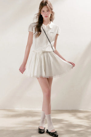 Cotton Lace Patchwork Dress