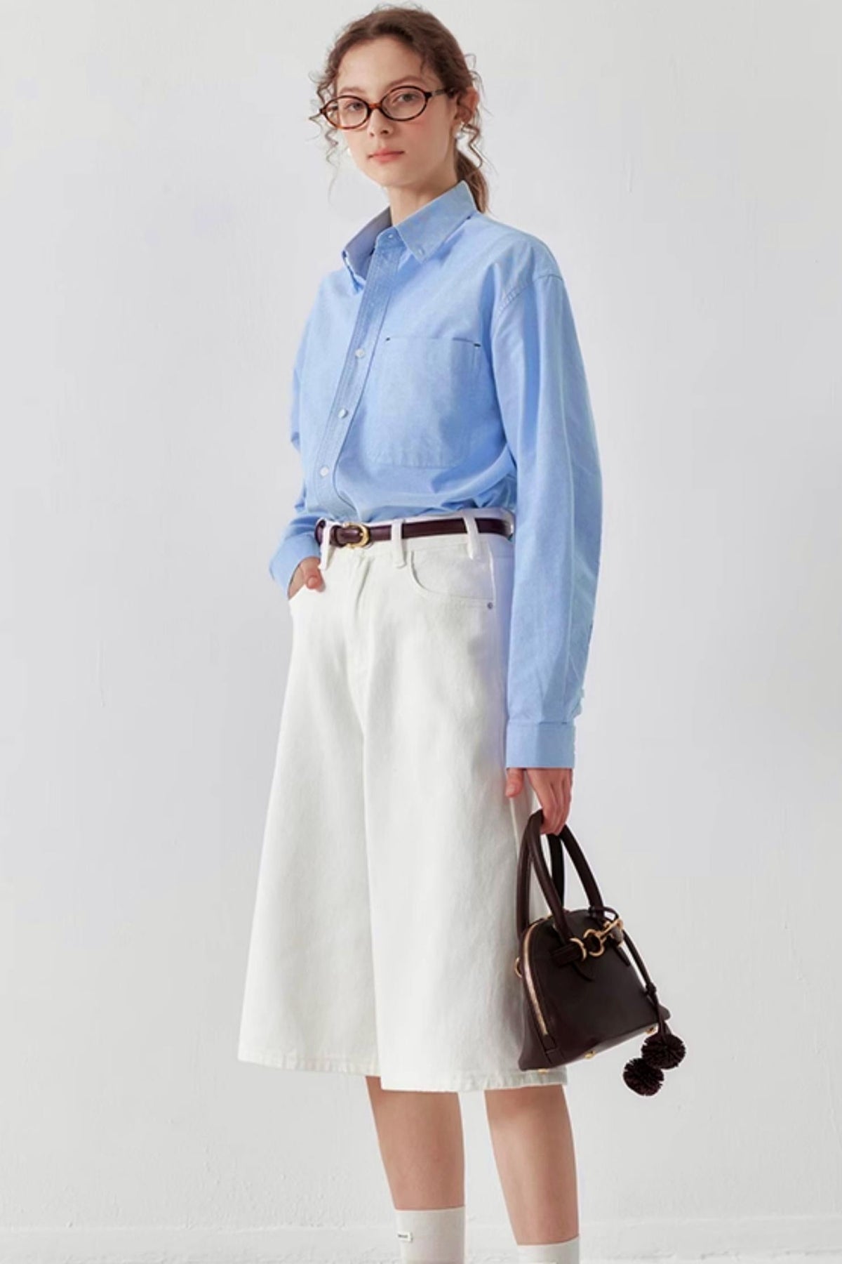 Cotton Oxford White Shirt