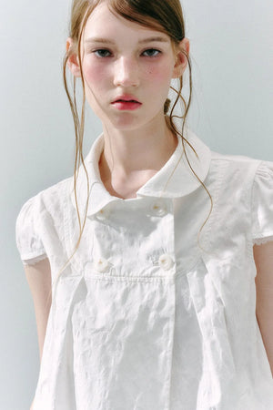 Cotton Polka Dot Doll Top