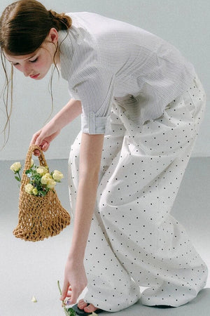 Cotton Polka Dot Pants