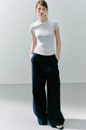 Cotton Polka Dot Pants