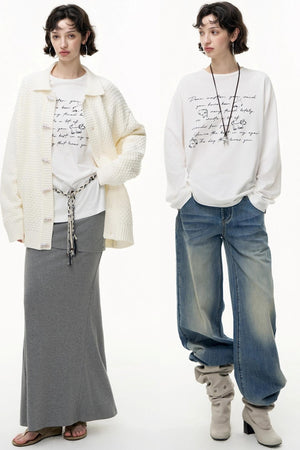 Cotton Printed Long Sleeve T-Shirt