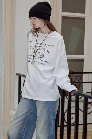 Cotton Printed Long Sleeve T-Shirt
