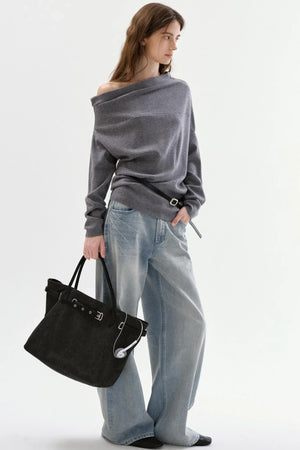 Cotton Straight-Leg Jeans