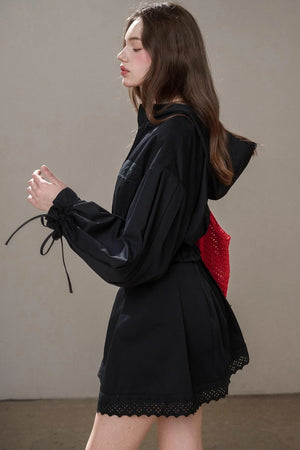 Cotton Trench Coat Set