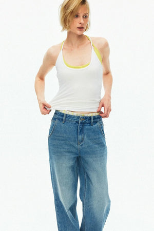 Cotton Vintage Washed Jeans