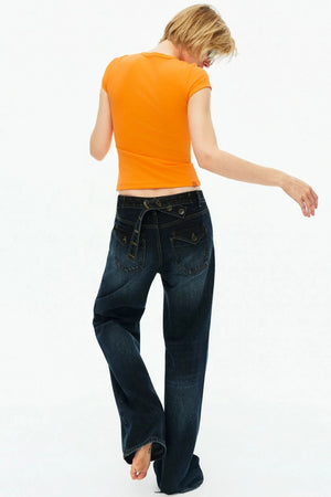 Cotton Vintage Washed Jeans