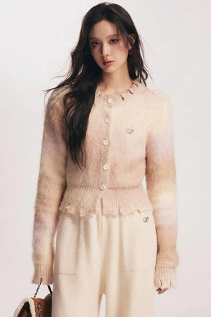 Cozy Gradient Knit Cardigan