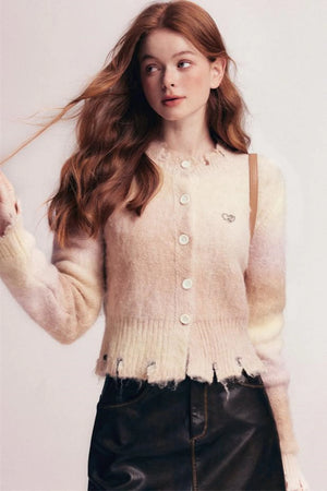 Cozy Gradient Knit Cardigan
